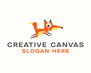 Illustration - Cute Fox Animal logo design