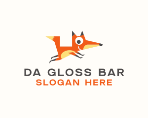 Cute Fox Animal logo design