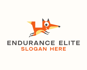 Cute Fox Animal logo design