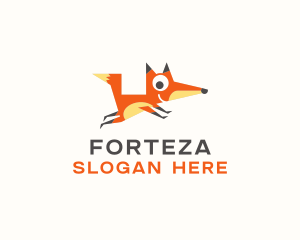 Cute Fox Animal logo design