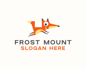 Cute Fox Animal logo design