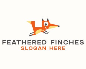 Cute Fox Animal logo design