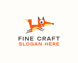 Cute Fox Animal logo design