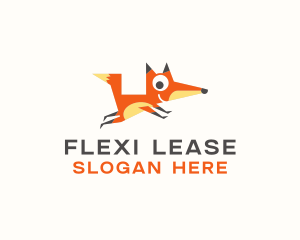 Cute Fox Animal logo design