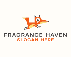 Cute Fox Animal logo design