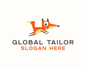 Cute Fox Animal logo design