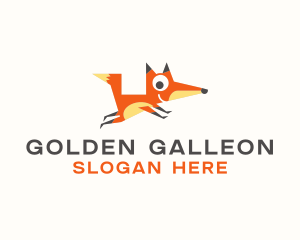 Cute Fox Animal logo design