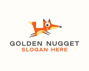 Cute Fox Animal logo design