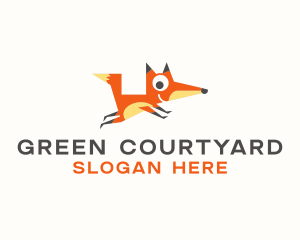 Cute Fox Animal logo design