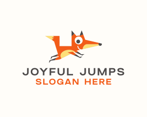 Cute Fox Animal logo design