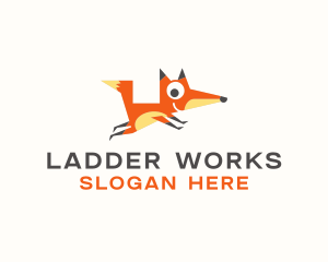 Cute Fox Animal logo design