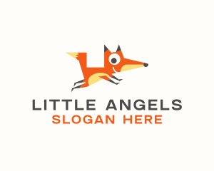 Cute Fox Animal logo design