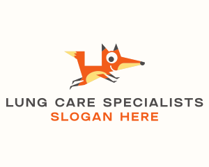 Cute Fox Animal logo design