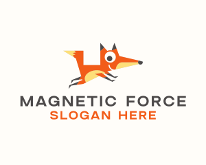 Cute Fox Animal logo design