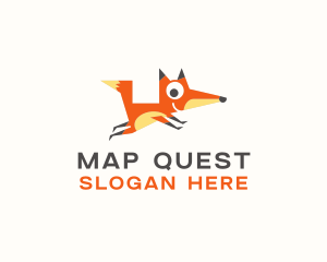 Cute Fox Animal logo design