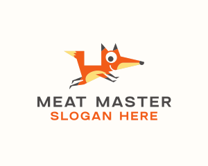 Cute Fox Animal logo design