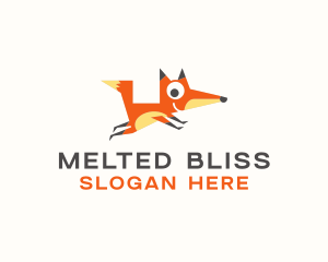 Cute Fox Animal logo design