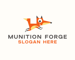 Cute Fox Animal logo design