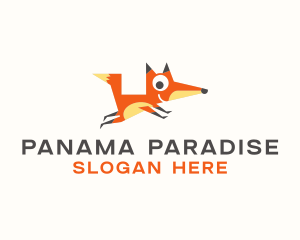 Cute Fox Animal logo design