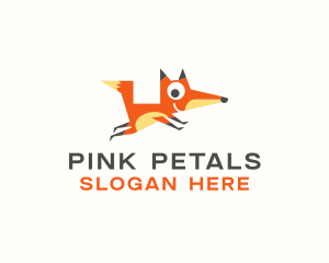 Cute Fox Animal logo design