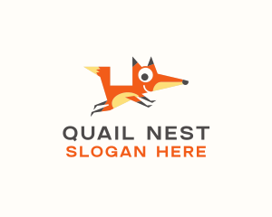 Cute Fox Animal logo design