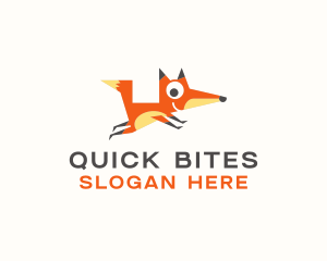 Cute Fox Animal logo design