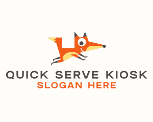 Cute Fox Animal logo design