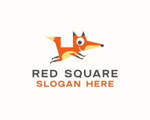 Cute Fox Animal logo design