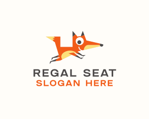 Cute Fox Animal logo design