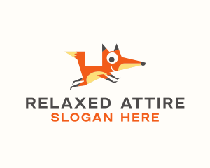 Cute Fox Animal logo design