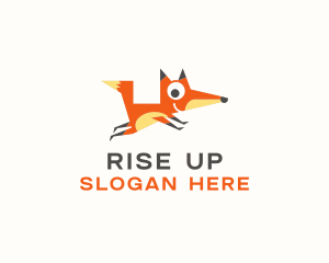 Cute Fox Animal logo design