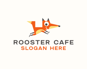 Cute Fox Animal logo design