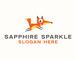 Cute Fox Animal logo design