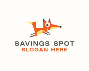 Cute Fox Animal logo design