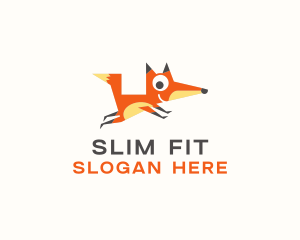 Cute Fox Animal logo design