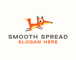 Cute Fox Animal logo design