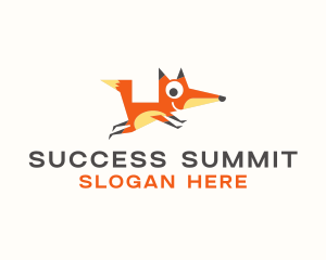 Cute Fox Animal logo design