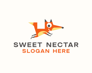 Cute Fox Animal logo design