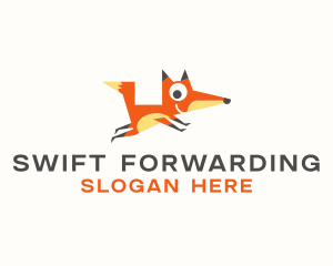 Cute Fox Animal logo design