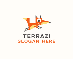 Cute Fox Animal logo design