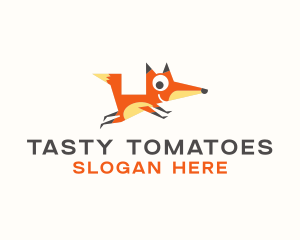 Cute Fox Animal logo design