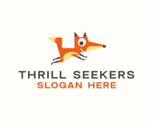 Cute Fox Animal logo design