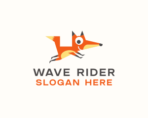 Cute Fox Animal logo design