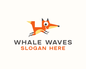 Cute Fox Animal logo design