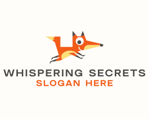 Cute Fox Animal logo design