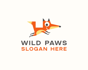 Animal - Cute Fox Animal logo design