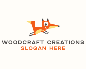 Cute Fox Animal logo design