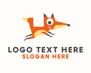 Coyote - Cute Fox Mascot logo design