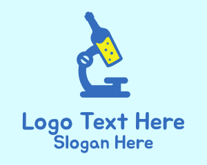 Alcoholic - Wine Bottle Lab logo design