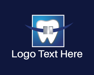 Tooth Cleaning - Orthodontics Dental Tooth logo design
